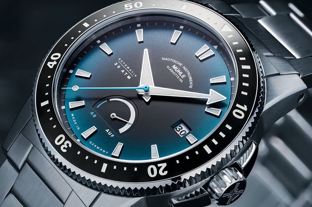 Mühle-Glashütte Sportivo Power Dive: Zifferblattdetail
