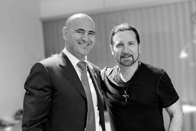 Blancpain CEO Marc A. Hayek und Kiss-Legende Eric Singer