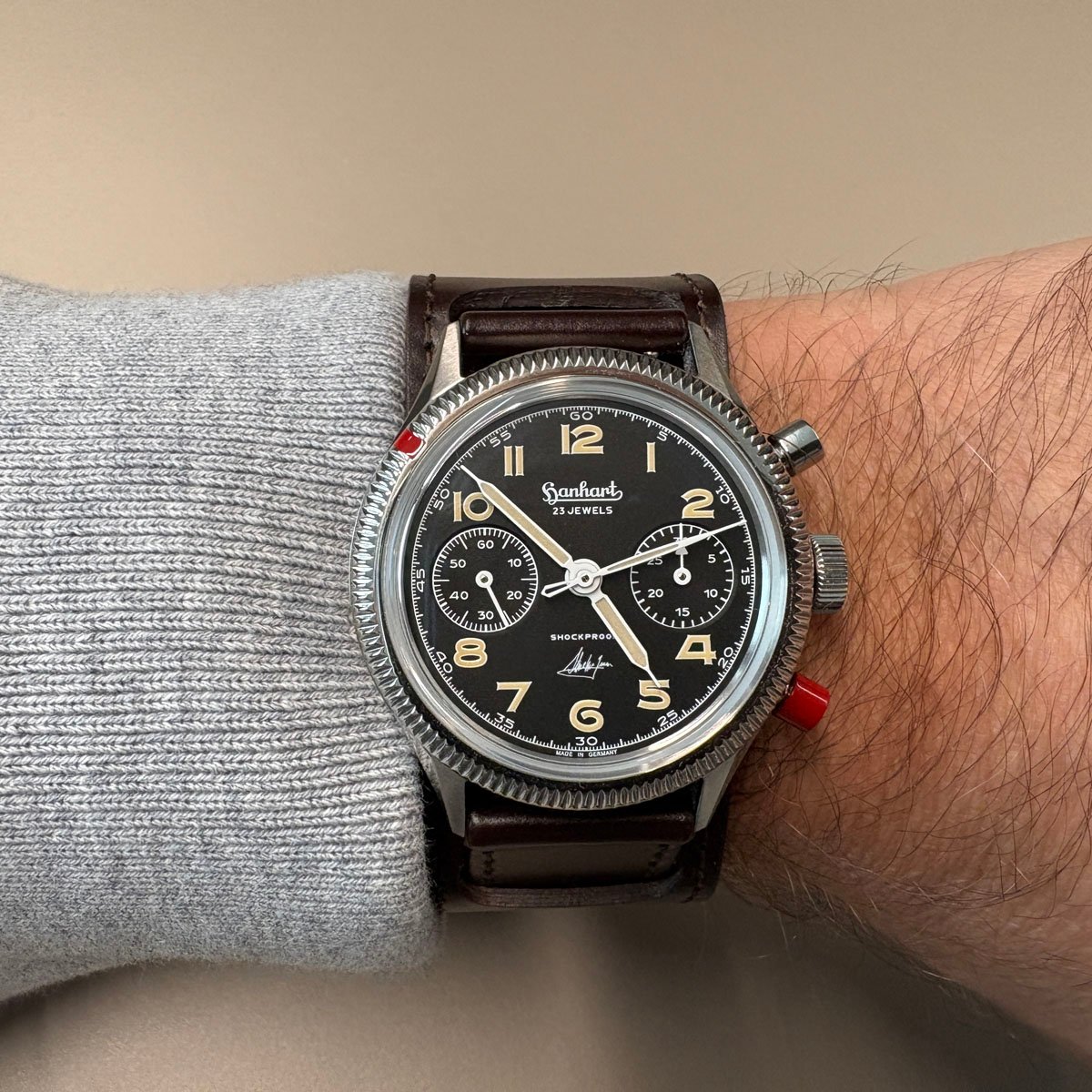 Hanhart: 417 ES Steve McQueen Limited Edition No. 1 Wristshot