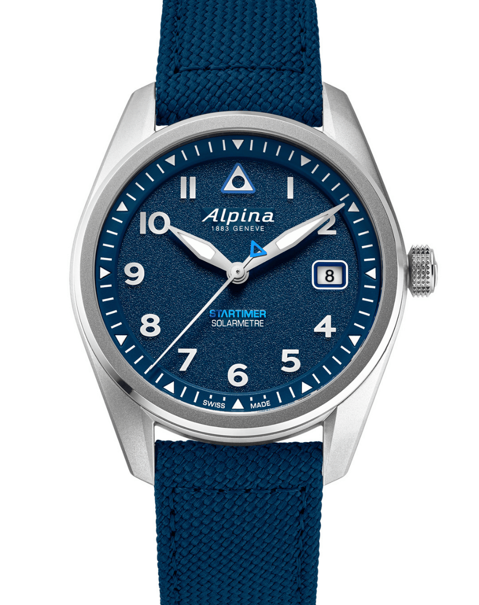 Alpina – Startimer Pilot Solarmetre, robuste Fliegeruhr mit Solarwerk