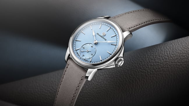 Tutima: Patria, Uhr mit blauem Zfferblatt