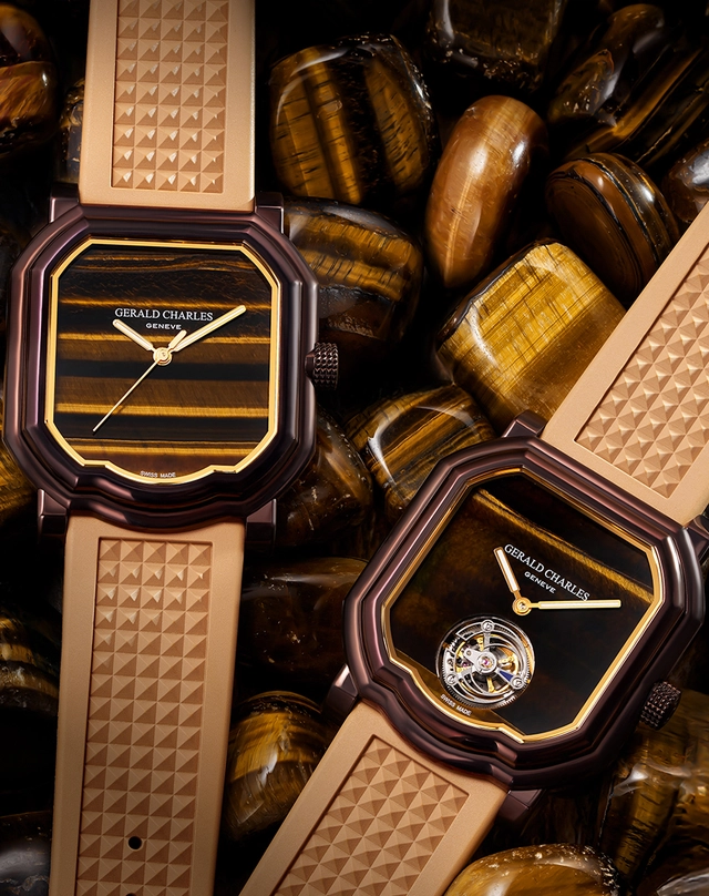 Gerald Charles – Maestro ‘Tiger’s Eye’ Limited Edition, Automatikuhr mit Steinzifferblatt