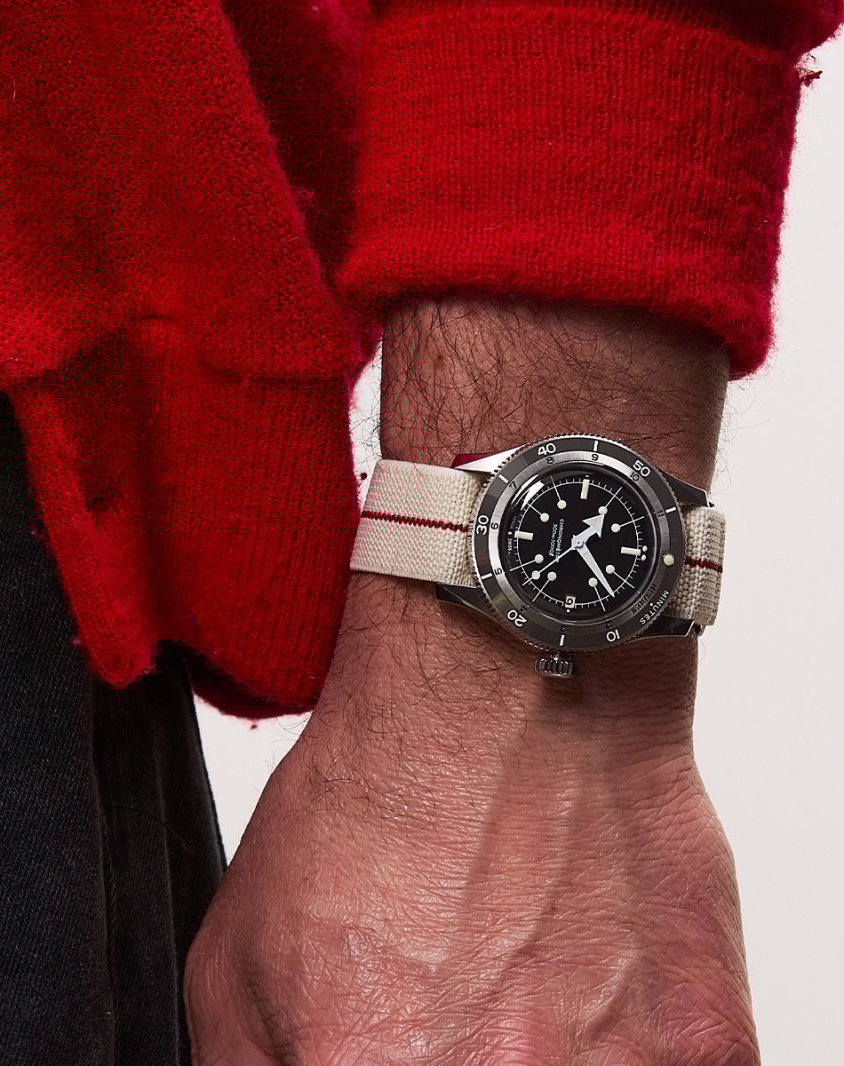 Serica Ref. 5330 Dive Chronometer, Taucheruhr aus Edelstahl mit Datumsanzeige