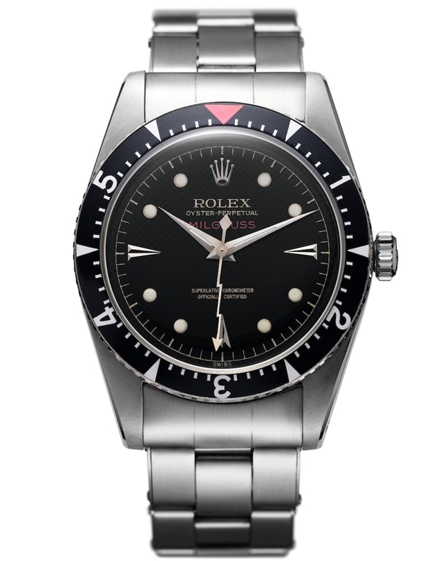 Vintage-Modell der Rolex Milgauss, Edelstahluhr mit Automatikwerk