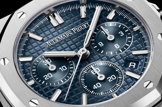 Audemars Piguet: Royal Oak Chronograph Automatik 38 mm Edelstahl Zifferblatt