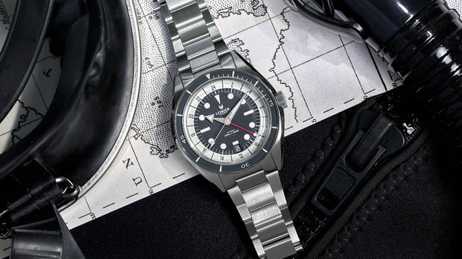 Lorier – Hydra Series III, Retro-Taucheruhr mit Automatikwerk und GMT-Funktion