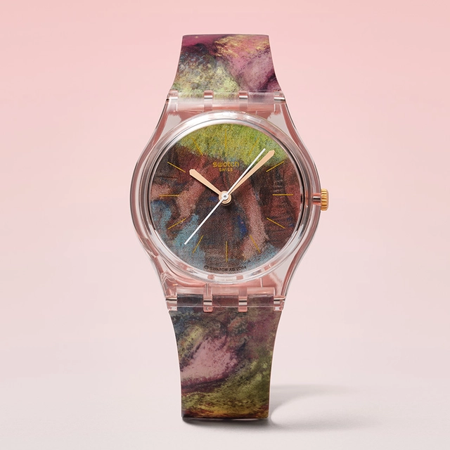 Swatch x Guggenheim Kollektion Degas Dancers, SO28Z131, Frontansicht Uhr