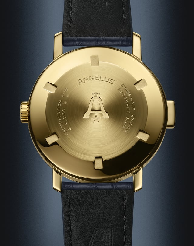 Angelus – Tinkler 1958, historisch inspirierte Spezialuhr mit Automatikwerk und hellem Zifferblatt