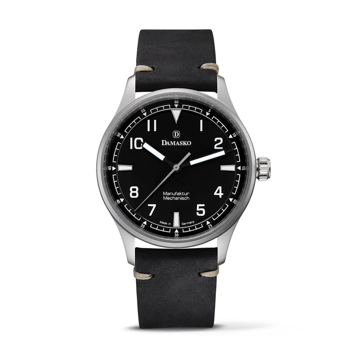 Frontansicht der Damasko DF10 Schwarz 