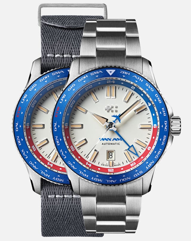 Christopher Ward – C60 Clipper GMT, GMT-Uhr aus Edelstahl mit Automatikkaliber