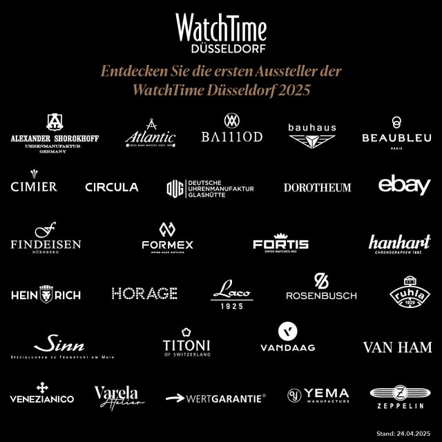 WatchTime Düsseldorf, ausstellende Marken