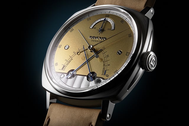 Breva Genève – „Segreto di Lario“ Meridian Gold, Luxusuhr aus Titan mit Handaufzugswerk