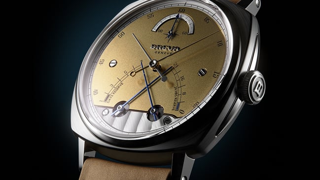 Breva Genève – „Segreto di Lario“ Meridian Gold, Luxusuhr aus Titan mit Handaufzugswerk