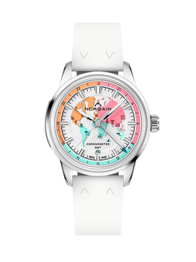 Norqain Freedom GMT Enjoy Life „Holiday“ Limited Edition: Uhr mit Kautschukband