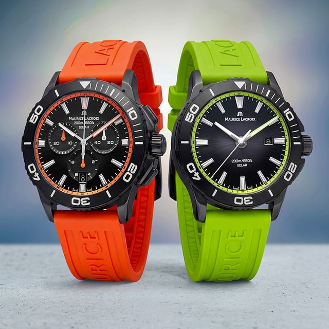 Maurice Lacroix Pontos S Solar und Pontos S Solar Chronograph, Ref. PT1038-DLB00-330-6 und PT1008-DLB00-330, Front