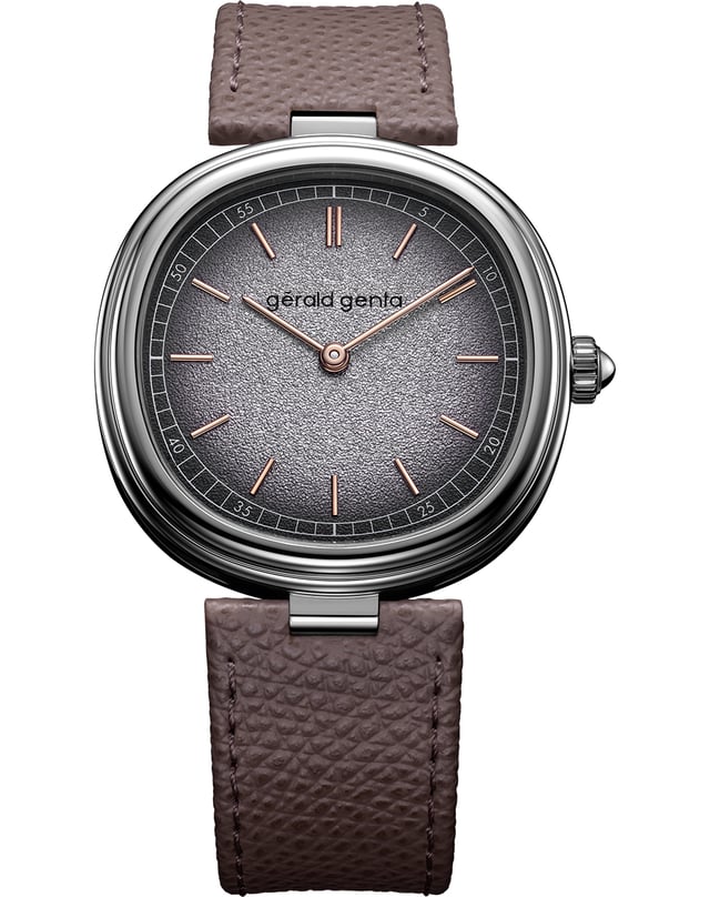 Gérald Genta – Geneva Time Only, Dresswatch aus Gold mit Automatikwerk und Lederband