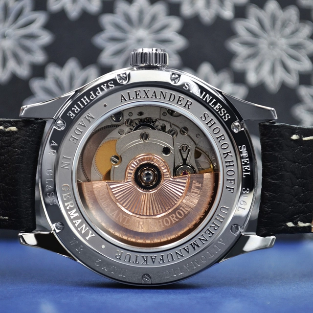 Alexander Shorokhoff Byzantium, Kaliber 2824.ETA (SW200) Automatik mit einer handgravierten und veredelten Schwungmasse