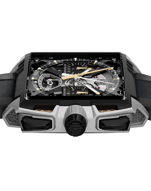 Tag Heuer – Monaco Split-Seconds Chronograph Air 1, futuristischer Chronograph mit Automatikwerk