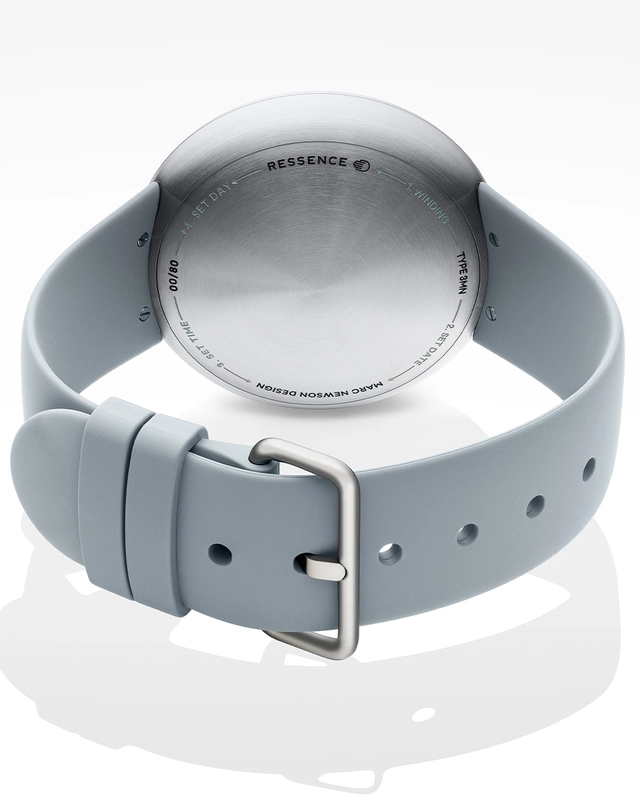 Ressence – Type 3 Marc Newson, ausgefallene Automatikuhr mit Scheibenanzeige und Kautschukband