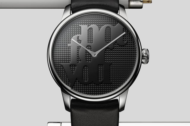 Louis Erard x Monica Bonvicini “Not For You”, Ref. 34242AA02.BVAS28 , Zweizeigeruhr