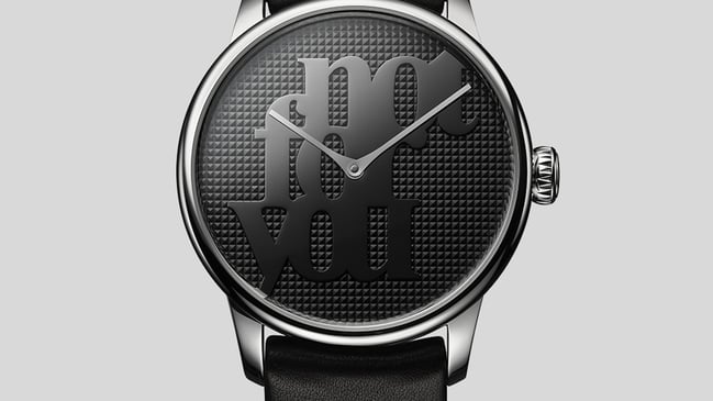 Louis Erard x Monica Bonvicini “Not For You”, Ref. 34242AA02.BVAS28 , Zweizeigeruhr