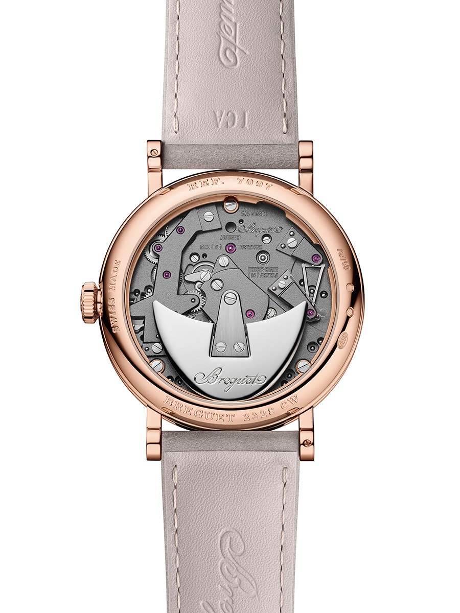Breguet Tradition Seconde Rétrograde Seconde 7097, Gehäuseboden mit Werk