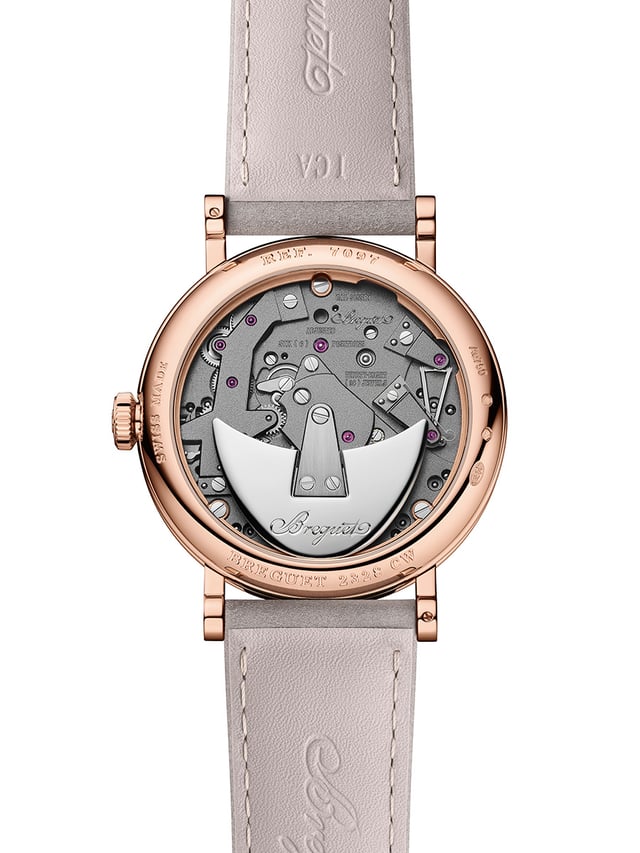 Breguet Tradition Seconde Rétrograde Seconde 7097, Gehäuseboden mit Werk