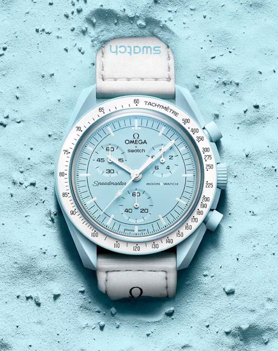 Swatch X Omega MoonSwatch, farbenfroher Chronograph mit Quarzwerk