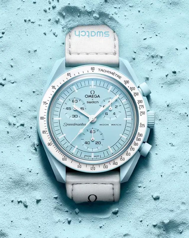 Swatch X Omega MoonSwatch, farbenfroher Chronograph mit Quarzwerk