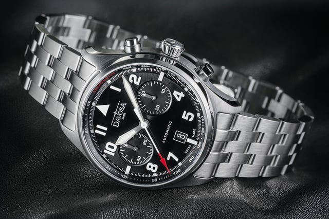 Davosa – Newton Pilot Chronograph, Fliegeruhr mit Chronograph und Automatikwerk