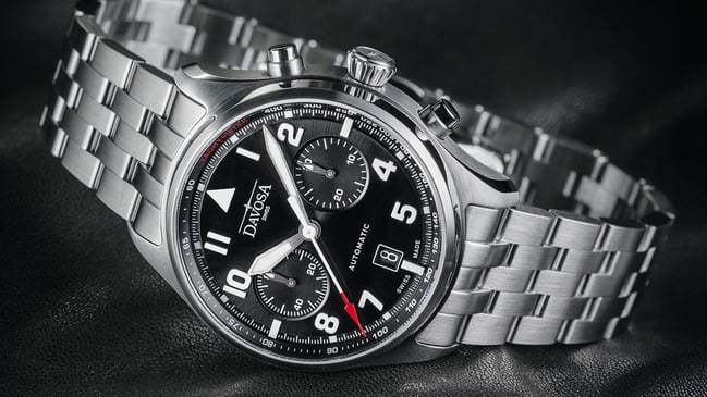 Davosa – Newton Pilot Chronograph, Fliegeruhr mit Chronograph und Automatikwerk
