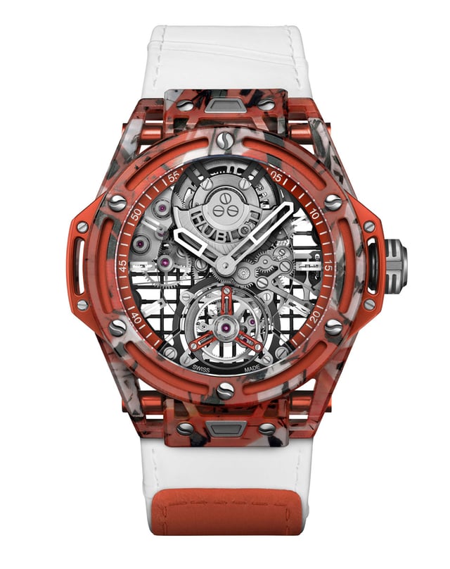 Hublot: Big Bang Tourbillon Novak Djokovic GOAT Edition in Orange