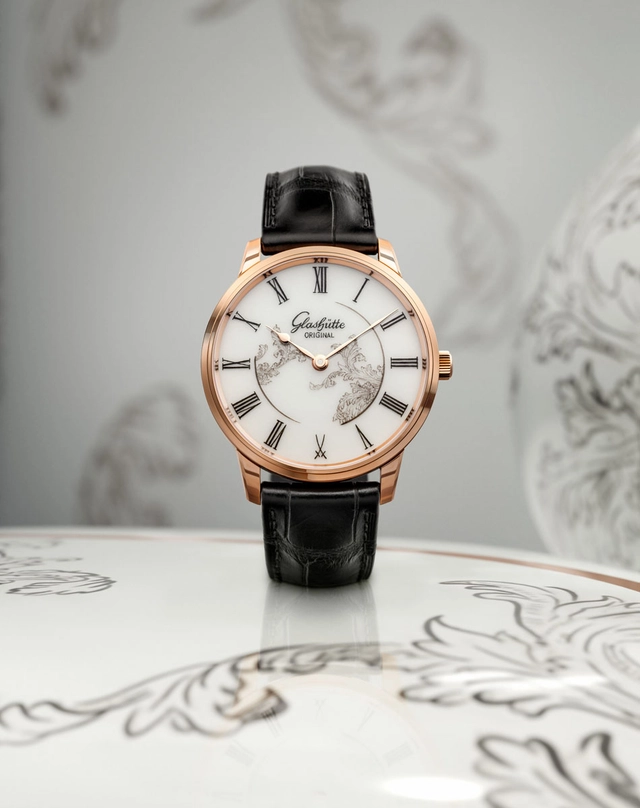 Glashütte Original Senator Meissen Edition in Weiß