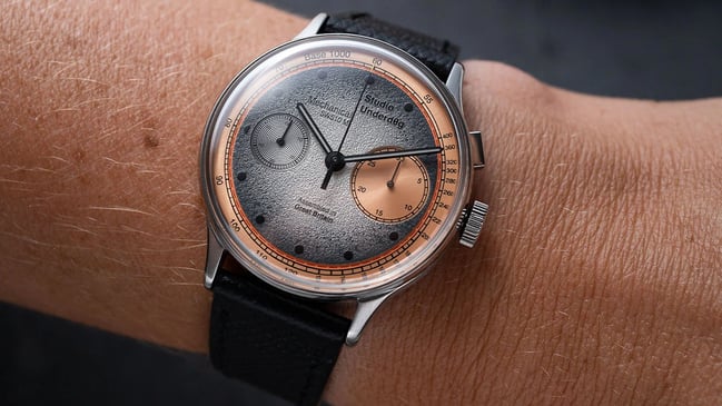 Studio Underd0g – 03 Series Salm0n, Chronograph mit Retro-Charme aus Edelstahl