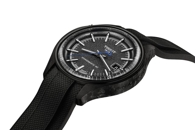 Tissot Pinarello, schwarze Uhr