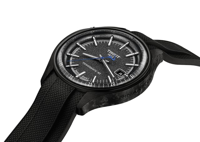 Tissot Pinarello, schwarze Uhr