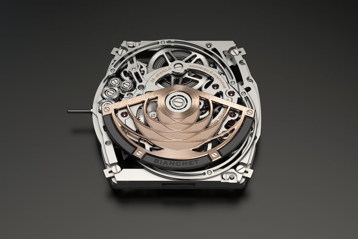 Das Kaliber der UltraFino Maserati in Frontalansicht