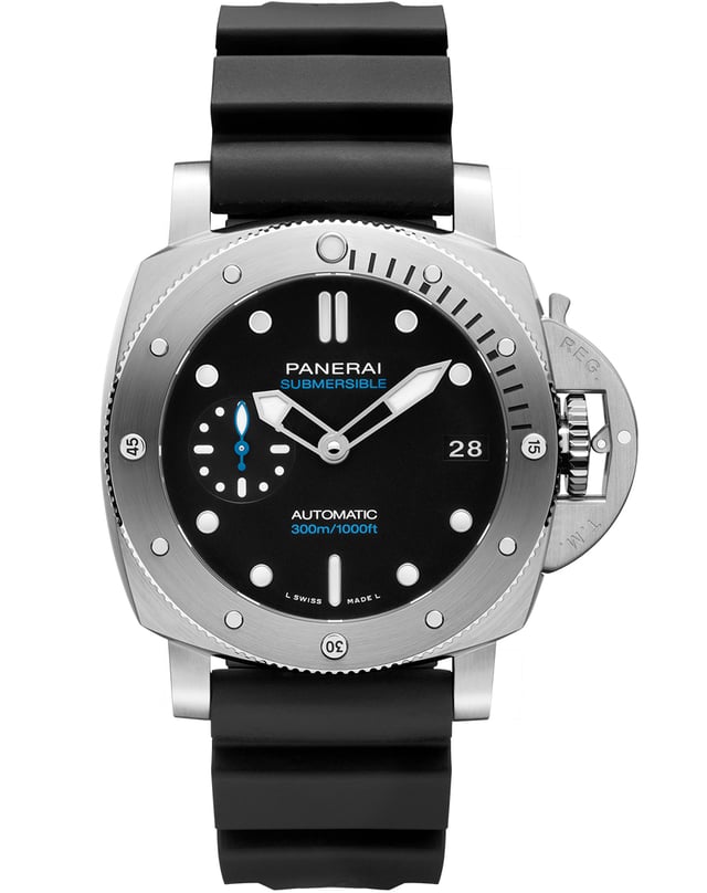 Panerai Submersible, robuste Taucheruhr aus Edelstahl mit Automatikwerk