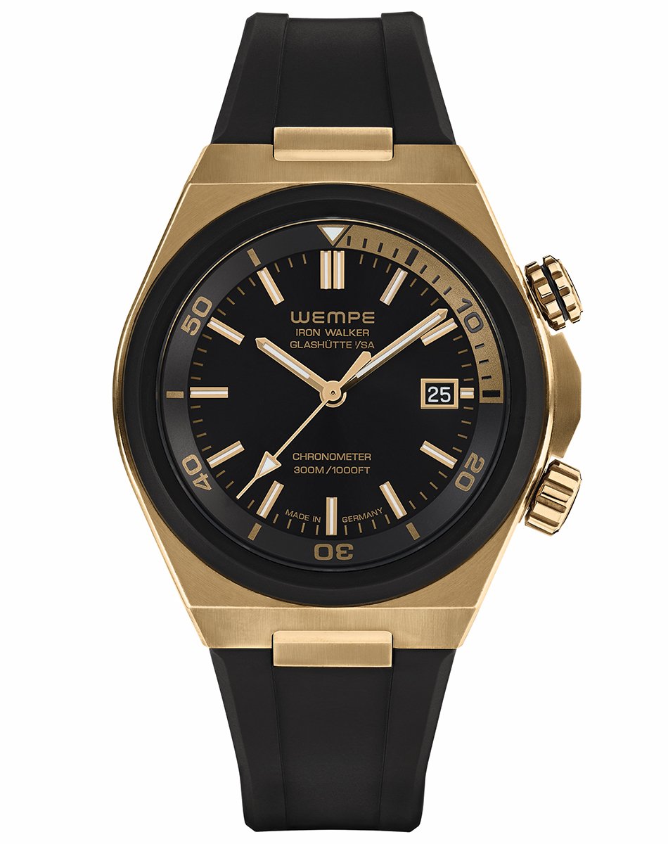 Wempe Iron Walker Taucher Bronze, limitierte Automatikuhr
