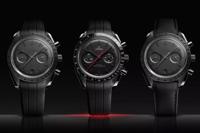 Speedmaster Dark and Grey Side of the Moon, Chronograph mit Manufakturkaliber aus Keramik