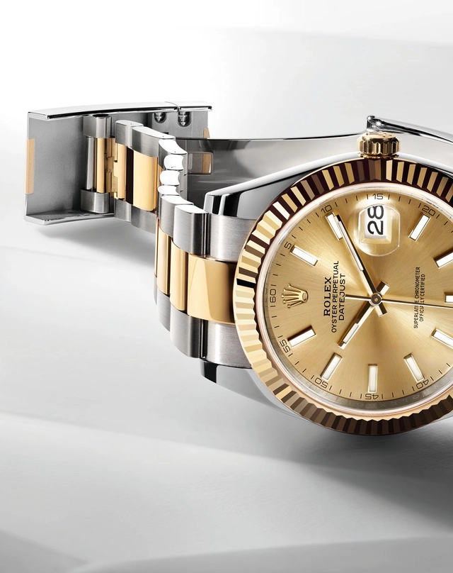 Rolex: Datejust 41 Bicolor Ref. 126333 mit champagnerfarbenem Blatt