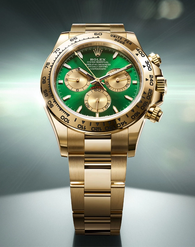 Rolex: Cosmograph Daytona in Gelbgold mit grünem Zifferblatt, Ref. 126508