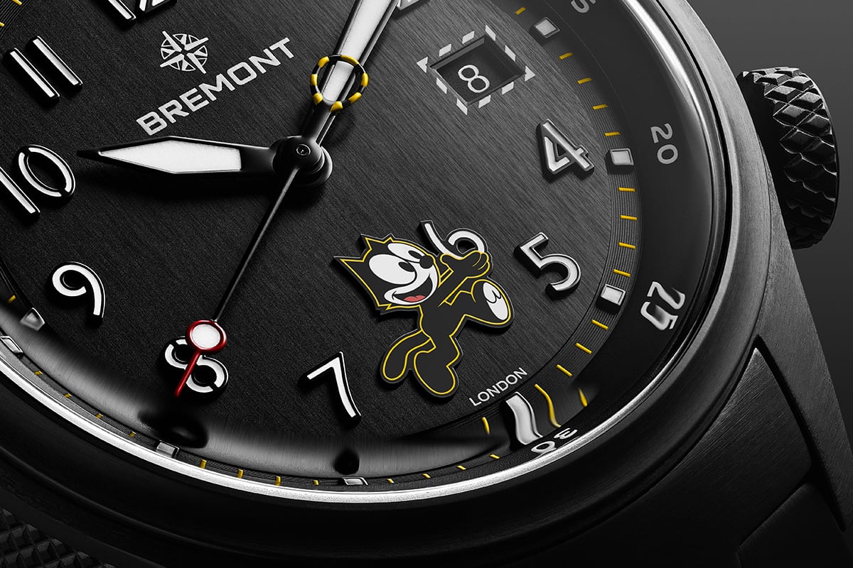 Bremont: Altitude MB Meteor ‘Felix the Cat’, Zifferblatt