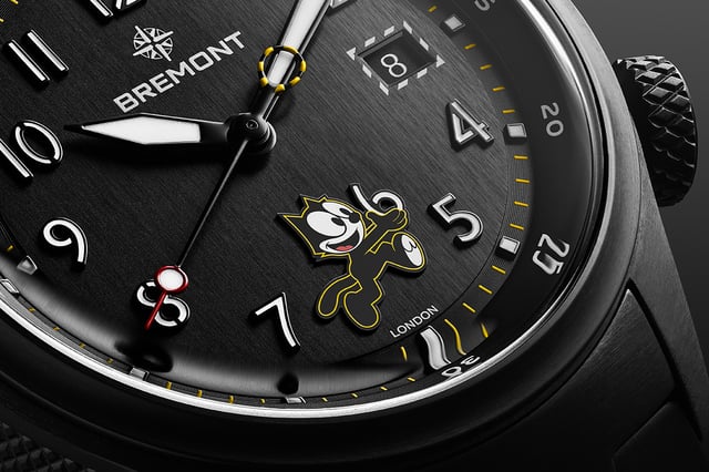 Bremont: Altitude MB Meteor ‘Felix the Cat’, Zifferblatt