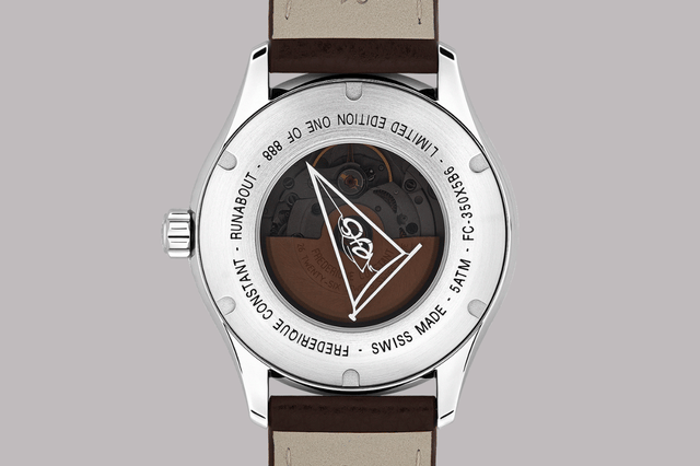 Gehäuseboden, Rückseite der Frederique Constant Classics Runabout Automatic GMT