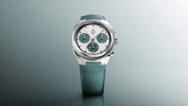 Parmigiani: Tonda PF Sport Chronograph Steel Silver Verzasca Aufmacher