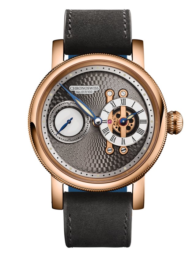 Chronoswiss Strike Two Nugget, Uhr mit Goldgehäuse