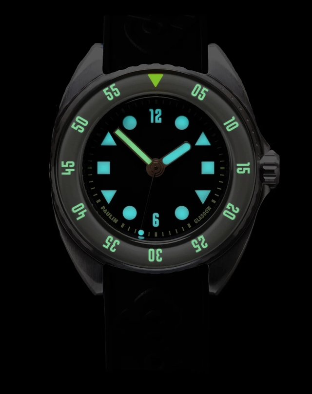 Paulin – Mara Black, Taucheruhr mit Automatikwerk und Superluminova