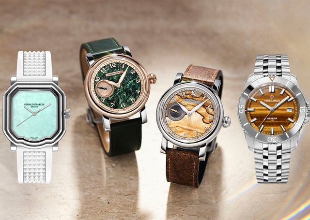 Uhren mit Steinzifferblättern: Venezianico, Chronoswiss und Gerald Charles