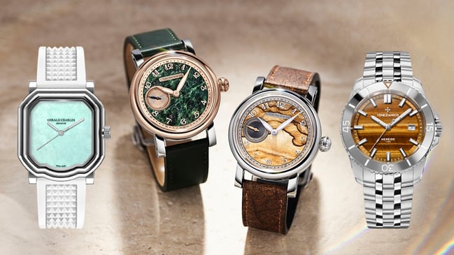 Uhren mit Steinzifferblättern: Venezianico, Chronoswiss und Gerald Charles
